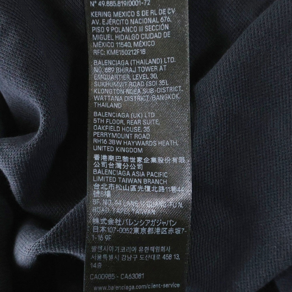 BALENCIAGA(バレンシアガ) LAUREL CLASSIC S/S ローレルクラシック 半袖ポロシャツ ブラック 828531