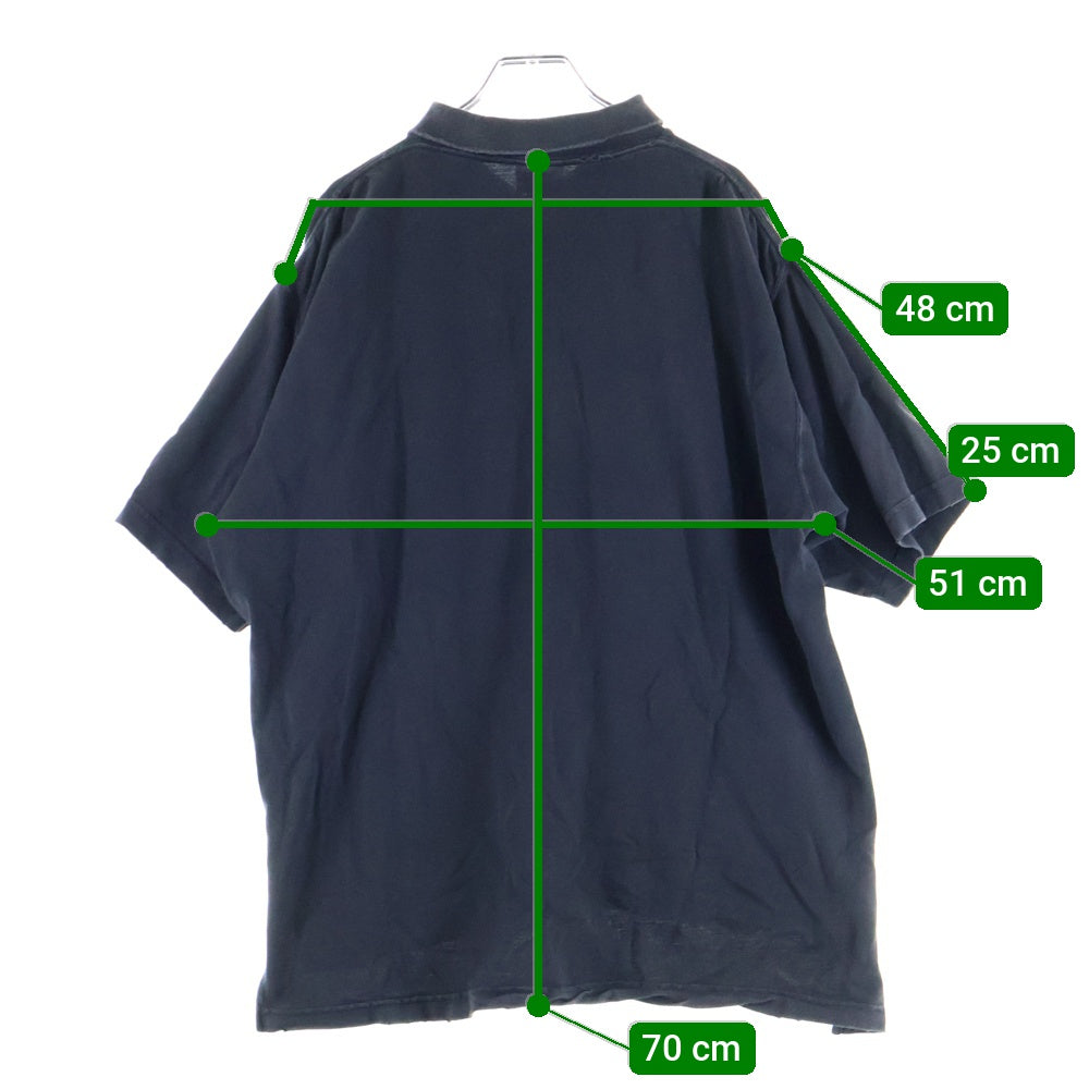 BALENCIAGA(バレンシアガ) LAUREL CLASSIC S/S ローレルクラシック 半袖ポロシャツ ブラック 828531