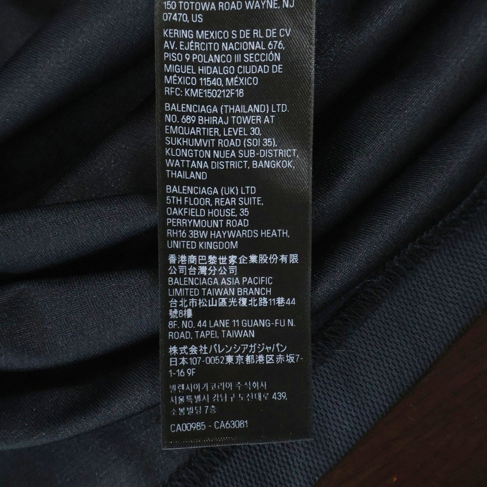 BALENCIAGA(バレンシアガ) 24SS Soccer サッカーロゴ オーバーサイズ 半袖Tシャツ ブラック 777705