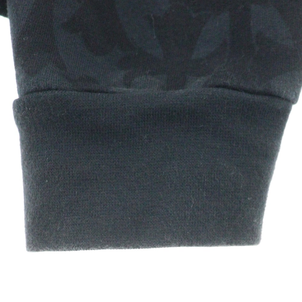 CHROME HEARTS(クロムハーツ) Graveyard Cemetery Cross Sweat Hoodie グレイブヤード セメタリークロス スウェットフーディ 胸ホースシュー 袖フローラルクロスパーカー