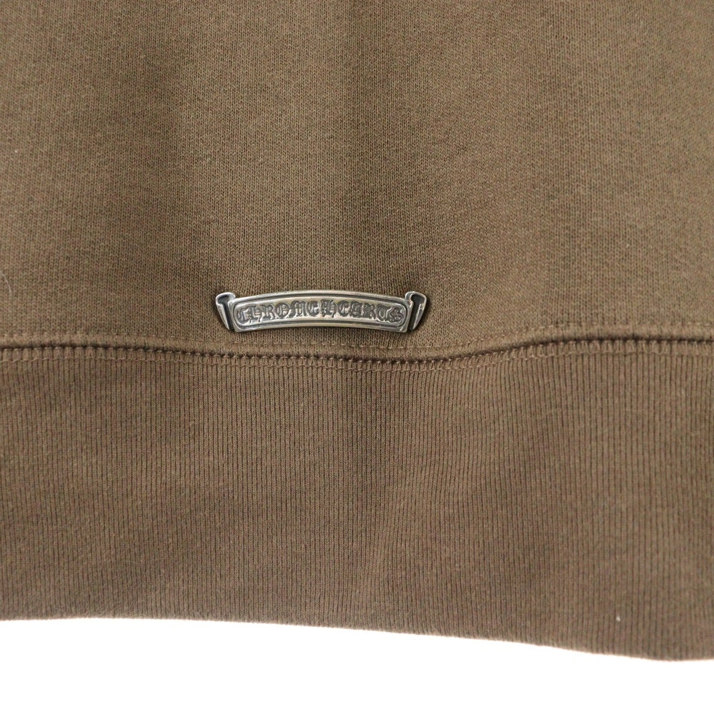 CHROME HEARTS(クロムハーツ) Y NOT SLOW RIDE S/S SWEAT T 胸CH刺繍ロゴ 半袖スウェット ブラウン