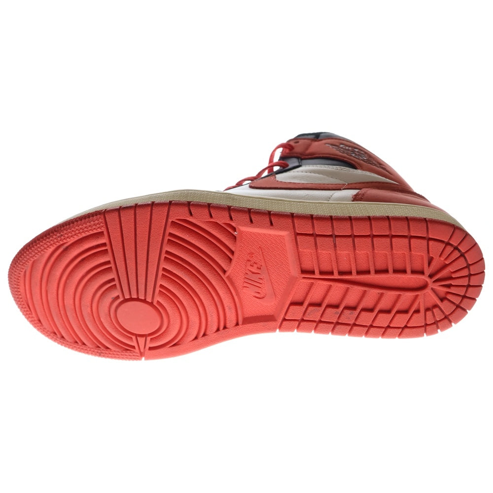 NIKE(ナイキ) AIR JORDAN 1 RETRO HIGH TRACK RED エアジョーダン1 トラック ハイカットスニーカー レッド/ブラック/ホワイト US10/28cm 555088-112