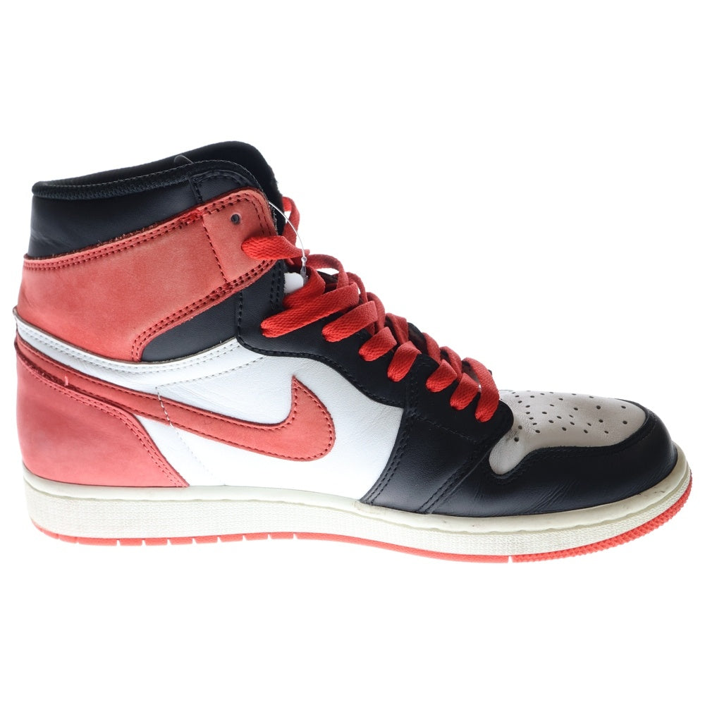 NIKE(ナイキ) AIR JORDAN 1 RETRO HIGH TRACK RED エアジョーダン1 トラック ハイカットスニーカー レッド/ブラック/ホワイト US10/28cm 555088-112