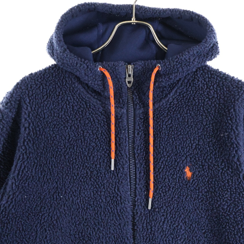 POLO RALPH LAUREN(ポロラルフローレン) ポニー刺繍 ボア フリースジャケット ネイビー 710814352001
