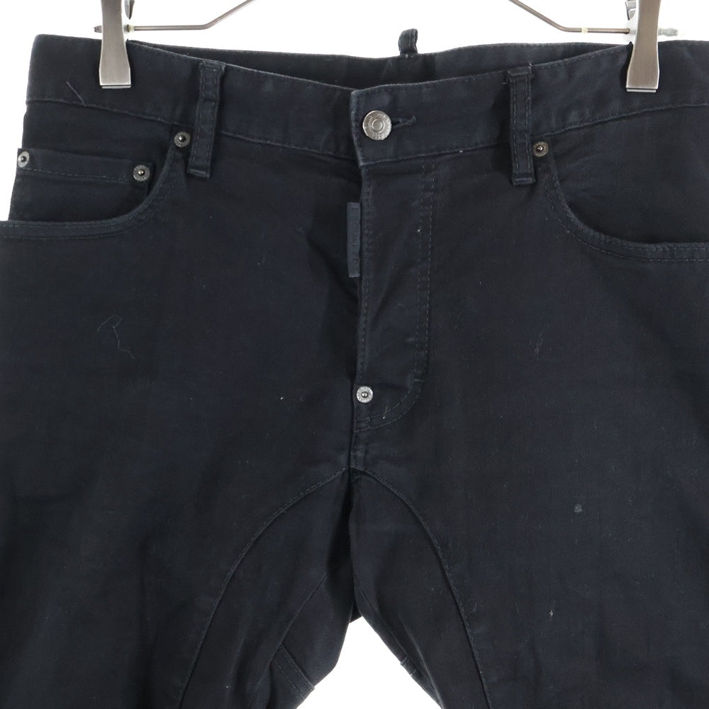 DSQUARED2(ディースクエアード) ブラックブル タイディバイカージーンズ スキニーパンツ ブラック S74LB1308 S30730