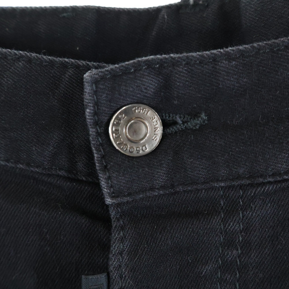 DSQUARED2(ディースクエアード) ブラックブル タイディバイカージーンズ スキニーパンツ ブラック S74LB1308 S30730