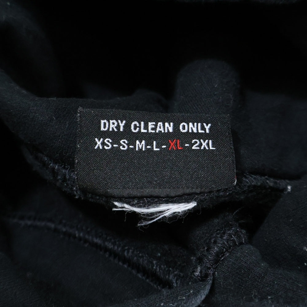 VLONE(ヴィーロン) フロントプリント プルオーバーパーカー ブラック