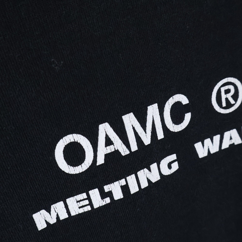 OAMC(オーエーエムシー) フロントロゴプリント クルーネック 半袖Tシャツ ブラック OAMS709367