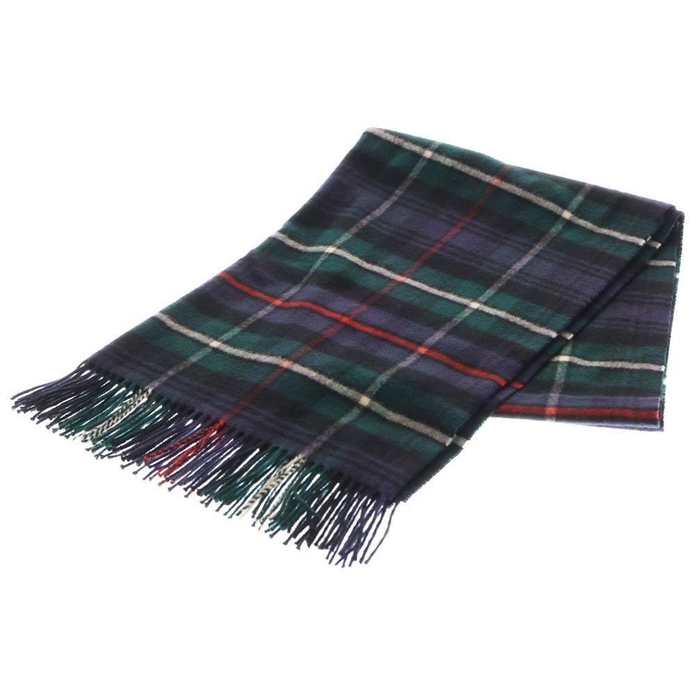 Johnstons Of Elgin(ジョンストンズ オブ エルガン) カシミア チェック柄 マフラー ストール マルチカラー