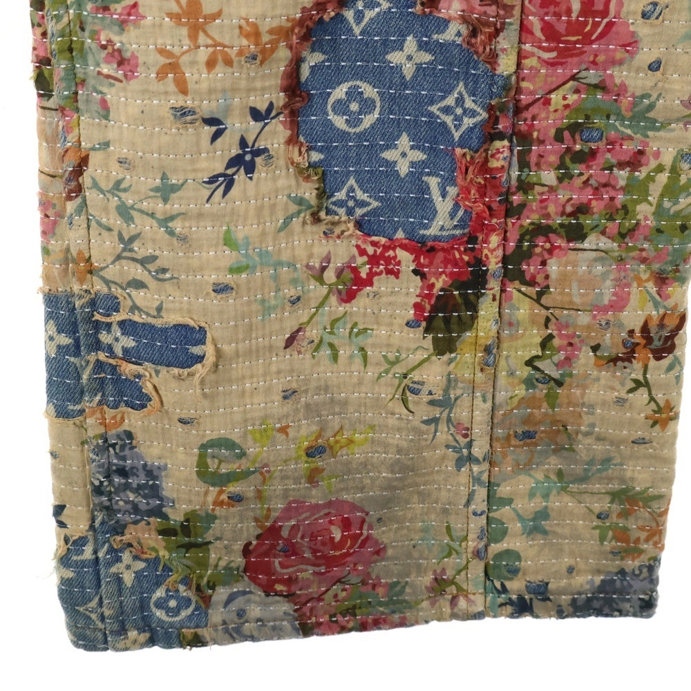 LOUIS VUITTON(ルイヴィトン) 22AW デストロイカーペンターベルボトムデニムパンツ ジーンズ RM222 JF0 HND90W インディゴ