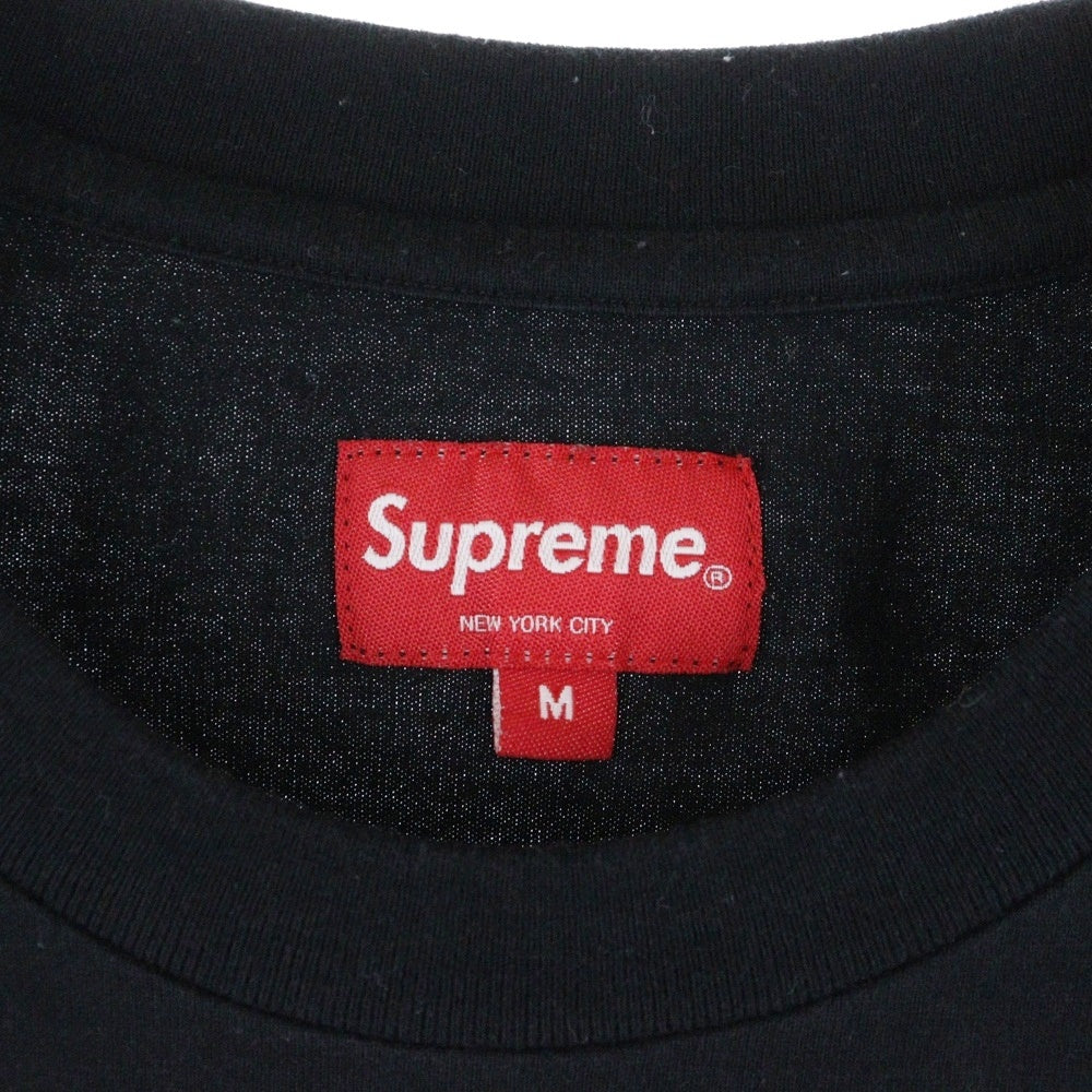 SUPREME(シュプリーム) 22AW Mary Rhinestone フロントラインストーン クルーネック 半袖Tシャツ ブラック