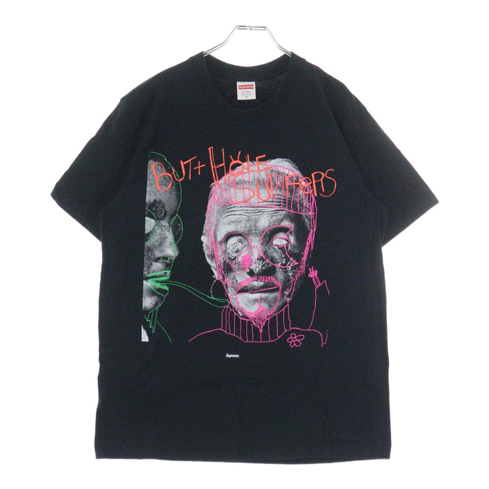 SUPREME(シュプリーム) 21SS Buthole Surfers Psychic Tee フリントプリント クルーネック 半袖Tシャツ ブラック