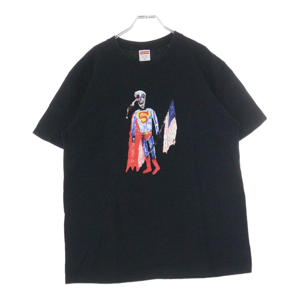 SUPREME(シュプリーム) 21SS Skeleton Tee フロントプリント クルーネック 半袖Tシャツ ブラック