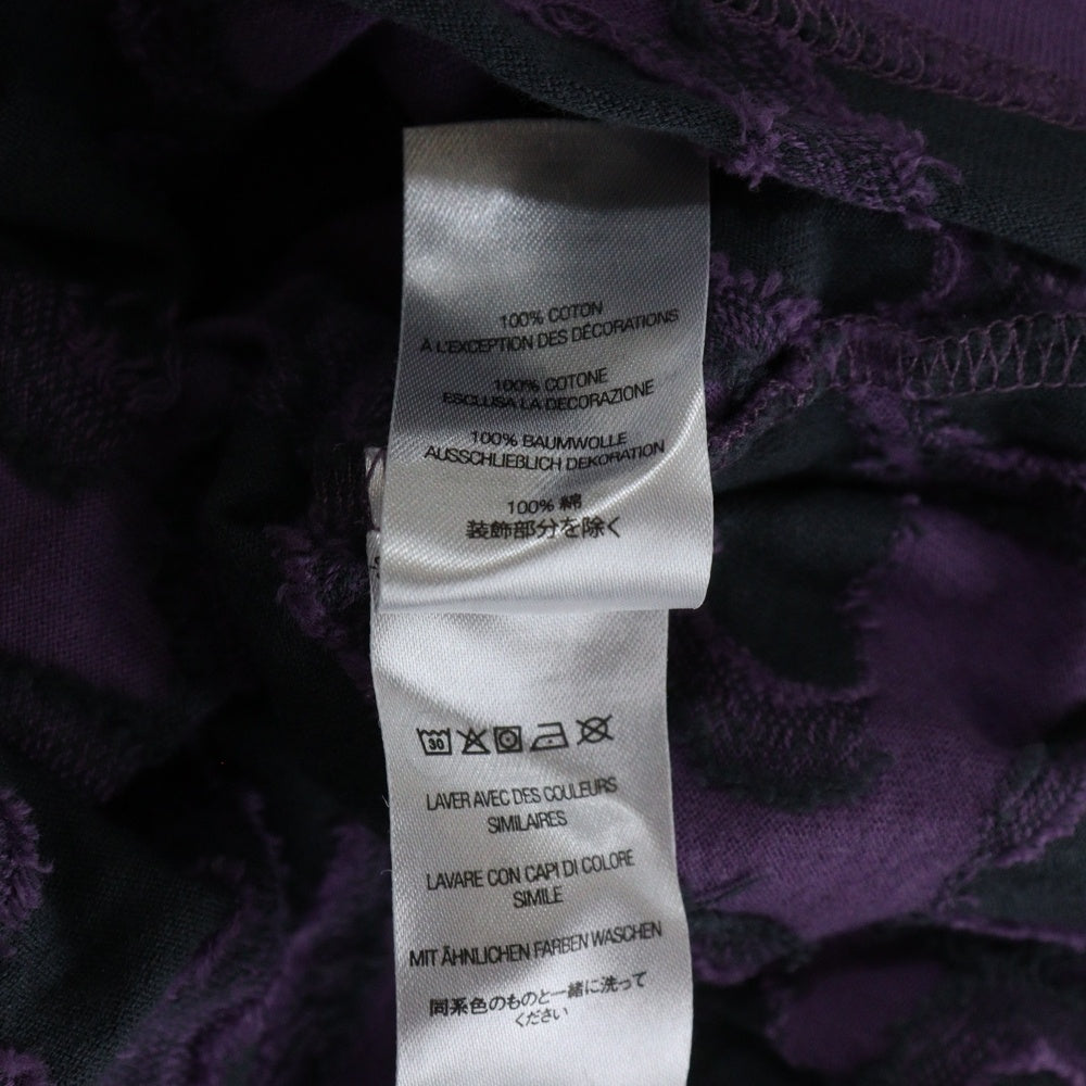 SUPREME(シュプリーム) 23SS Stacked Intarsia Tee クルーネック 半袖Tシャツ パープル