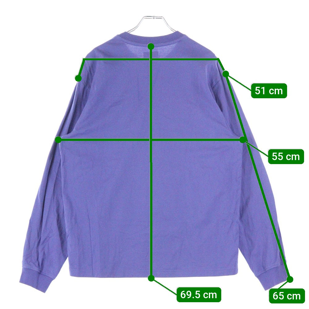 SUPREME(シュプリーム) Small Box Logo L/S Tee スモールボックスロゴ クルーネック 長袖Tシャツ パープル
