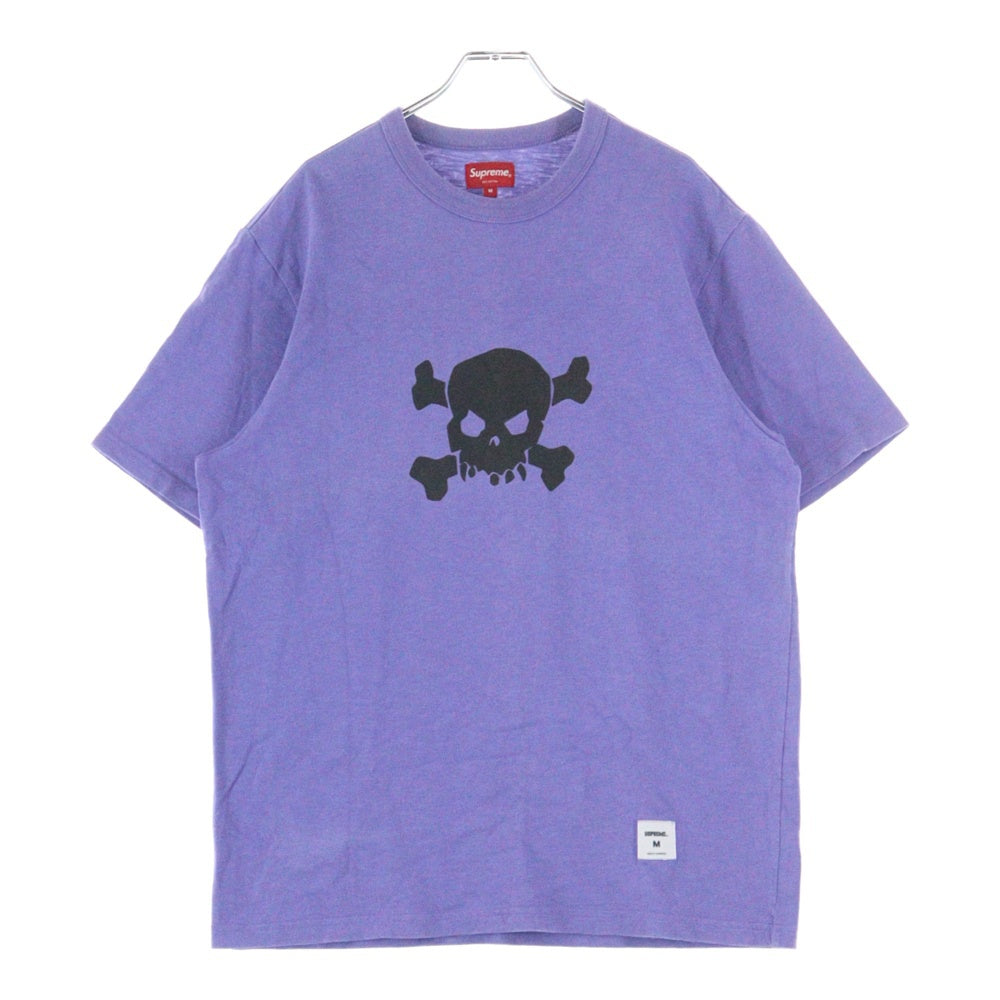 SUPREME(シュプリーム) 21SS Skull S/S Tee フロントスカルプリント クルーネック 半袖Tシャツ パープル