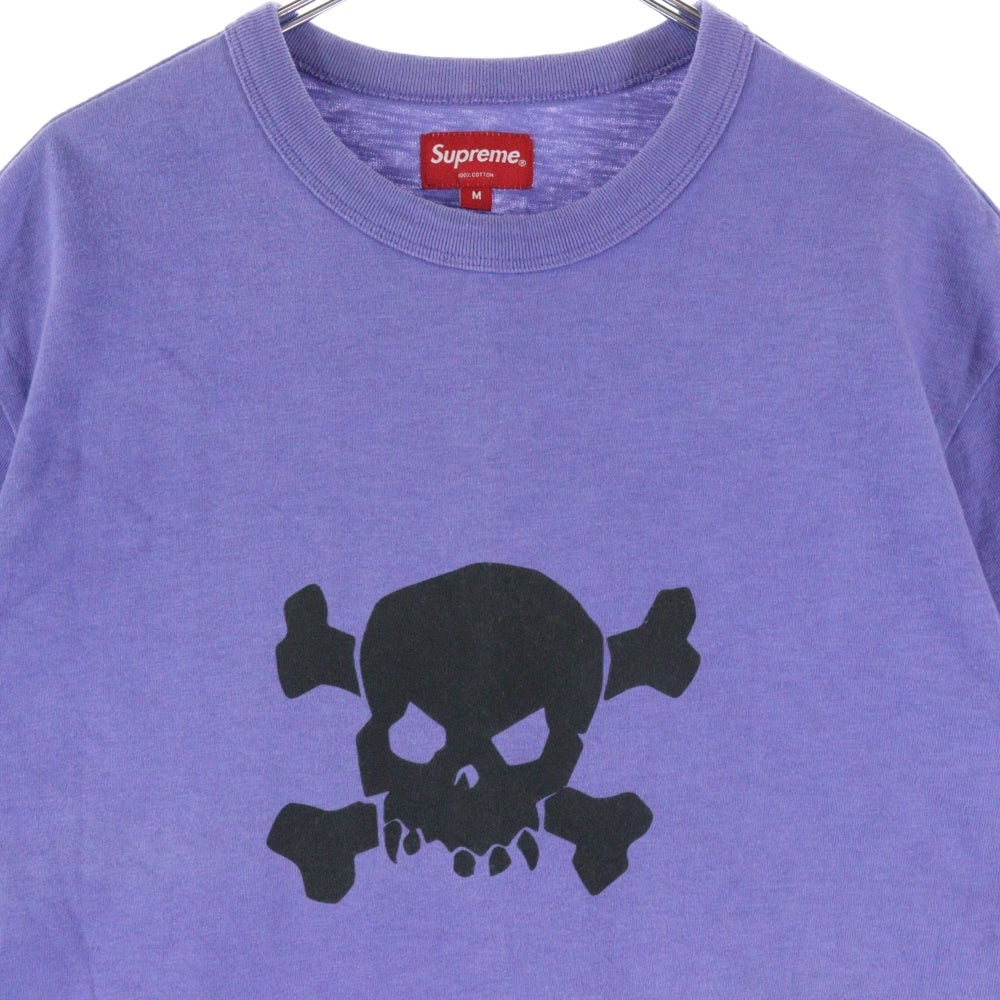 SUPREME(シュプリーム) 21SS Skull S/S Tee フロントスカルプリント クルーネック 半袖Tシャツ パープル
