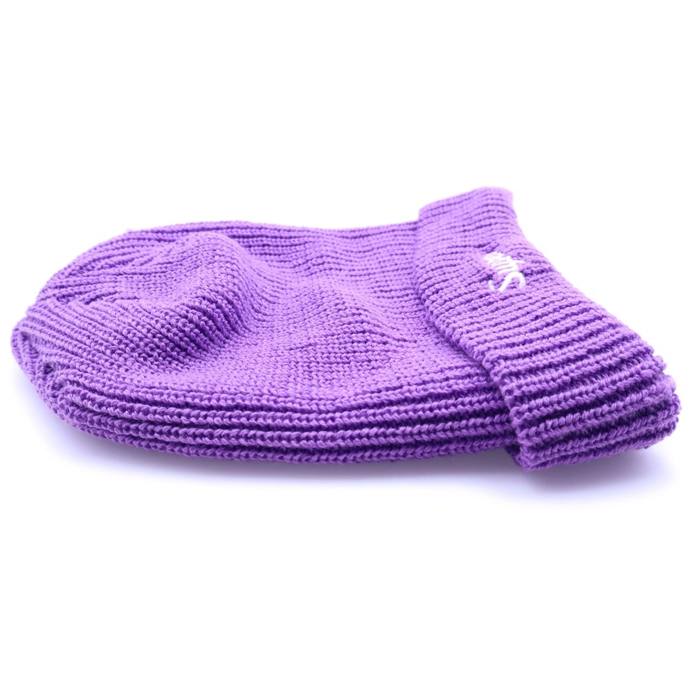 SUPREME(シュプリーム) 20AW Loose Gauge Beanie ロゴ刺繍 ビーニー ニット帽 パープル