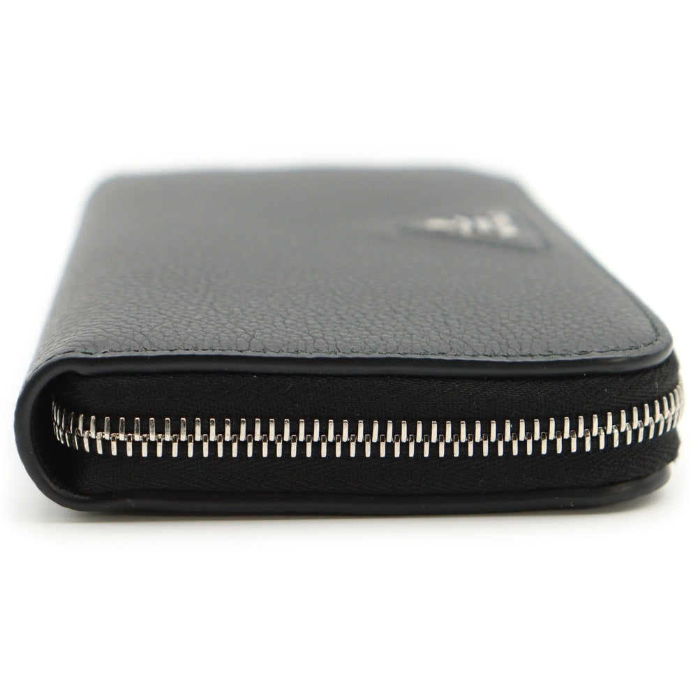 PRADA(プラダ) トライアングルロゴ ラウンドジップレザー長財布 ブラック 1ML506