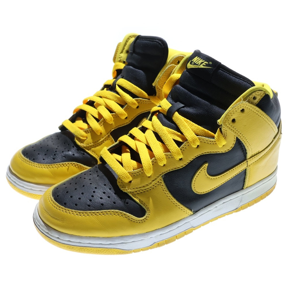 NIKE(ナイキ) Dunk High Black Varsity Maize ダンク ハイ バーシティメイズ ハイカットスニーカー ブラック/イエロー US8.5/26.5cm 852542-301