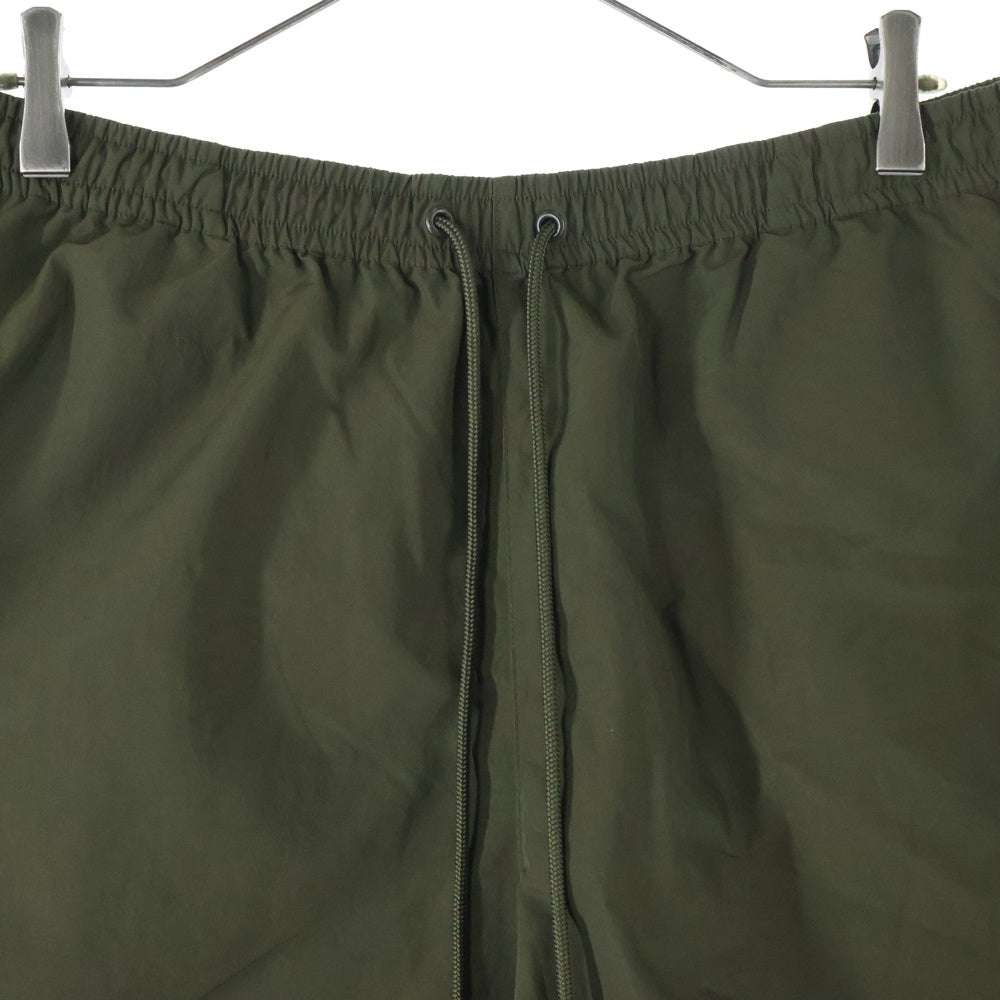 The Ennoy Professional(エンノイプロフェッショナル) 21SS Nylon Shorts エンブロイダリーロゴ ナイロンショーツ ハーフパンツ カーキ SS21BRENPT06LV