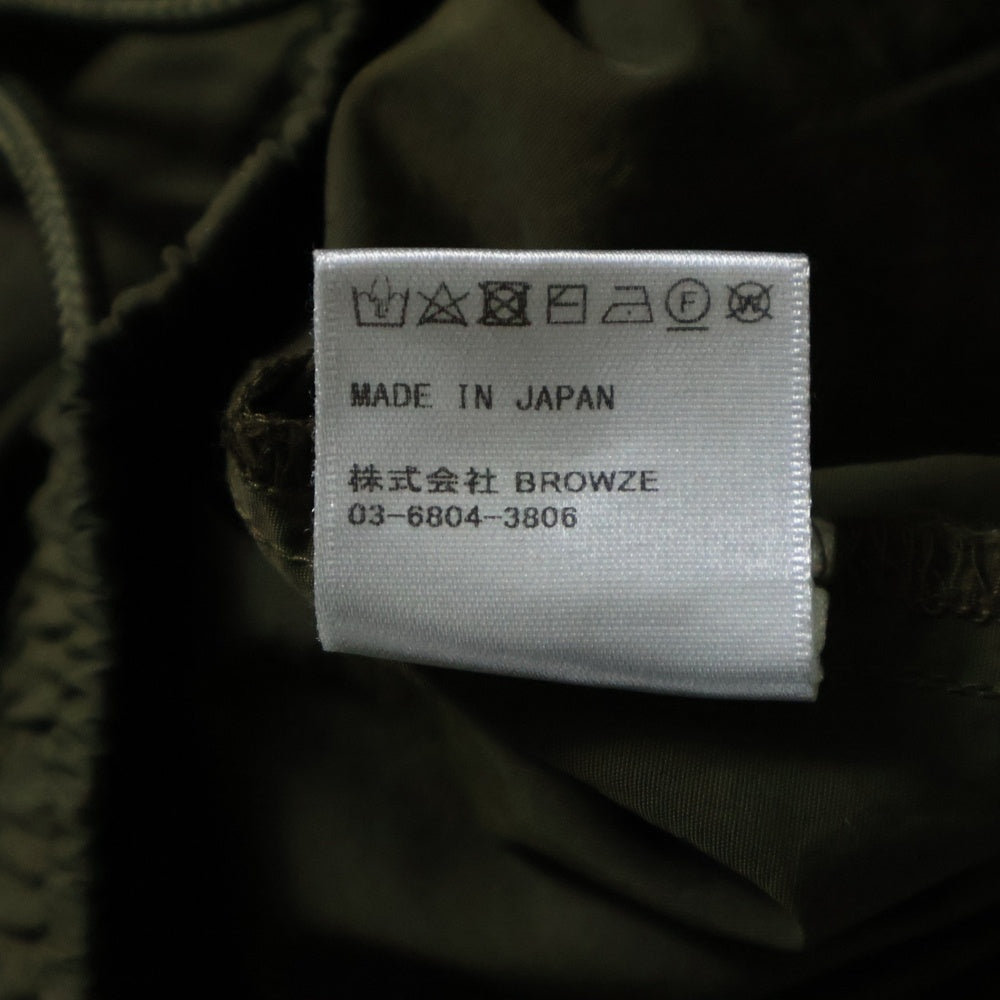 The Ennoy Professional(エンノイプロフェッショナル) 21SS Nylon Shorts エンブロイダリーロゴ ナイロンショーツ ハーフパンツ カーキ SS21BRENPT06LV