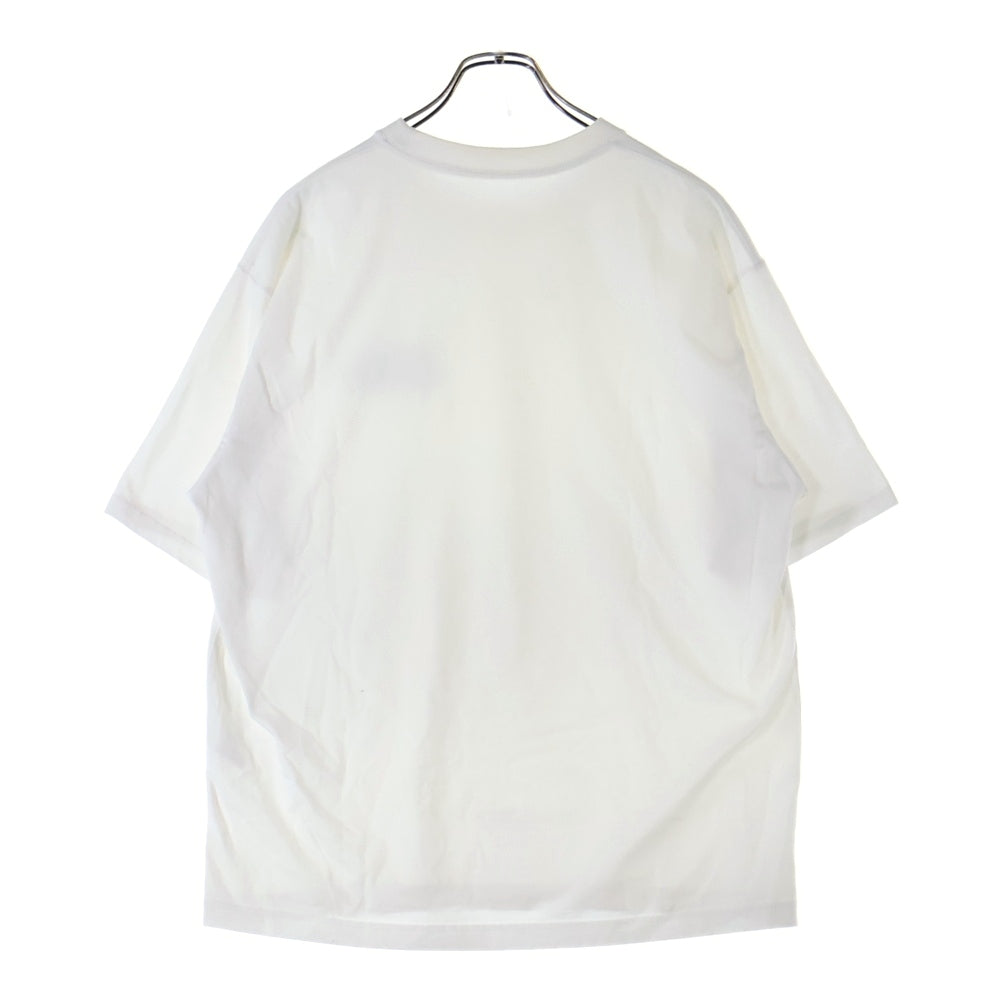 The Ennoy Professional(エンノイプロフェッショナル) 21SS エンブロイダリーロゴ クルーネック半袖Tシャツ カットソー ホワイト SS21BRENCT02NTL