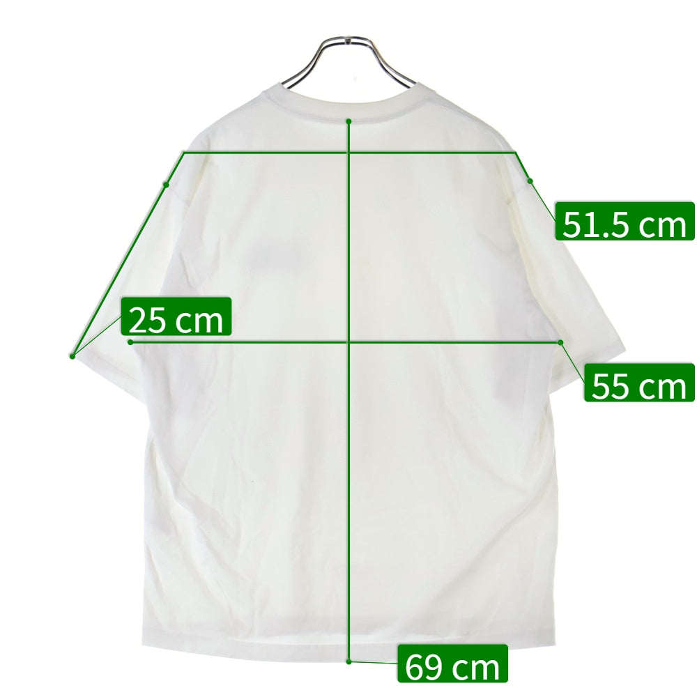 The Ennoy Professional(エンノイプロフェッショナル) 21SS エンブロイダリーロゴ クルーネック半袖Tシャツ カットソー ホワイト SS21BRENCT02NTL