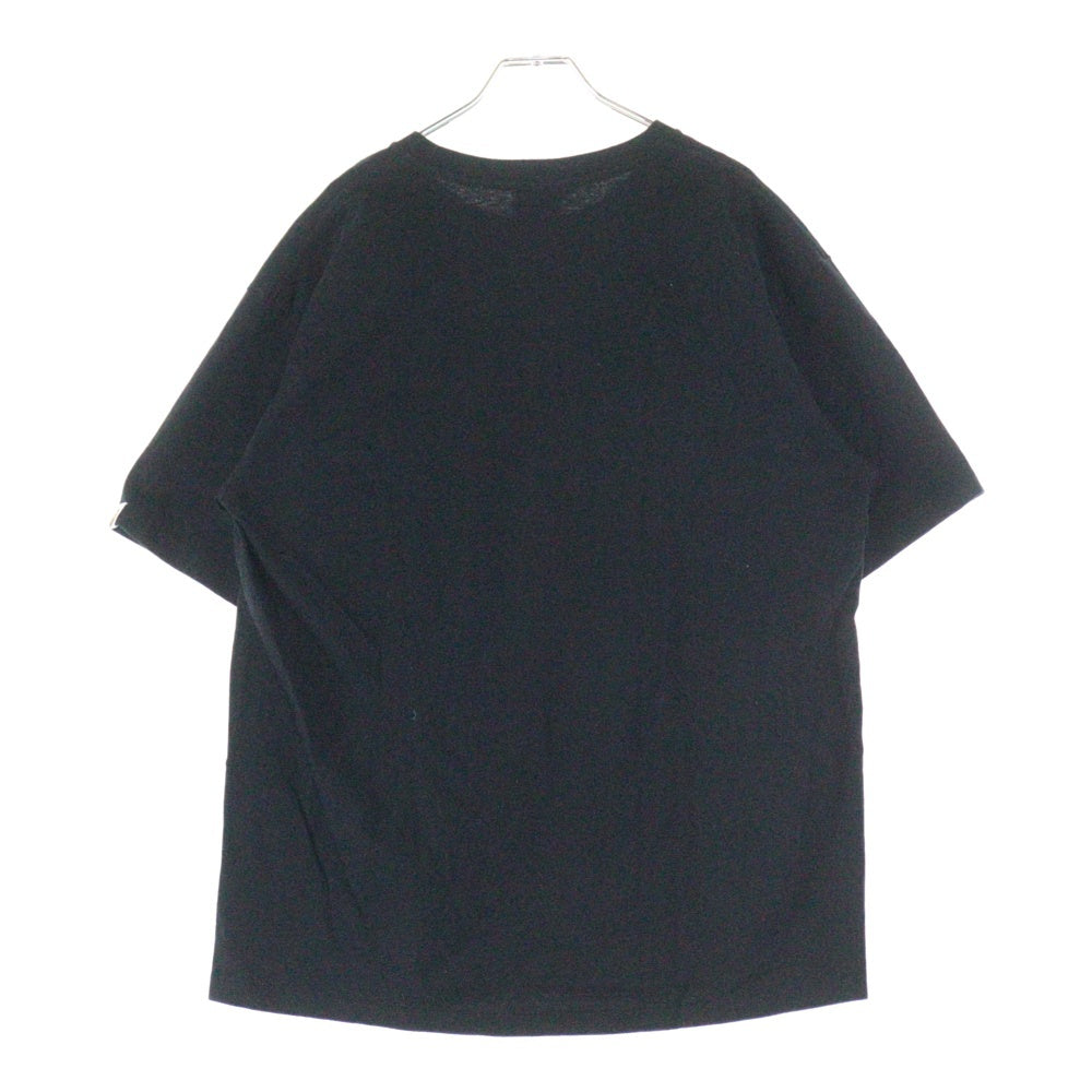 A BATHING APE(アベイシングエイプ) ×COMME des GARCONS フロントプリント クルーネック半袖Tシャツカットソー ブラック