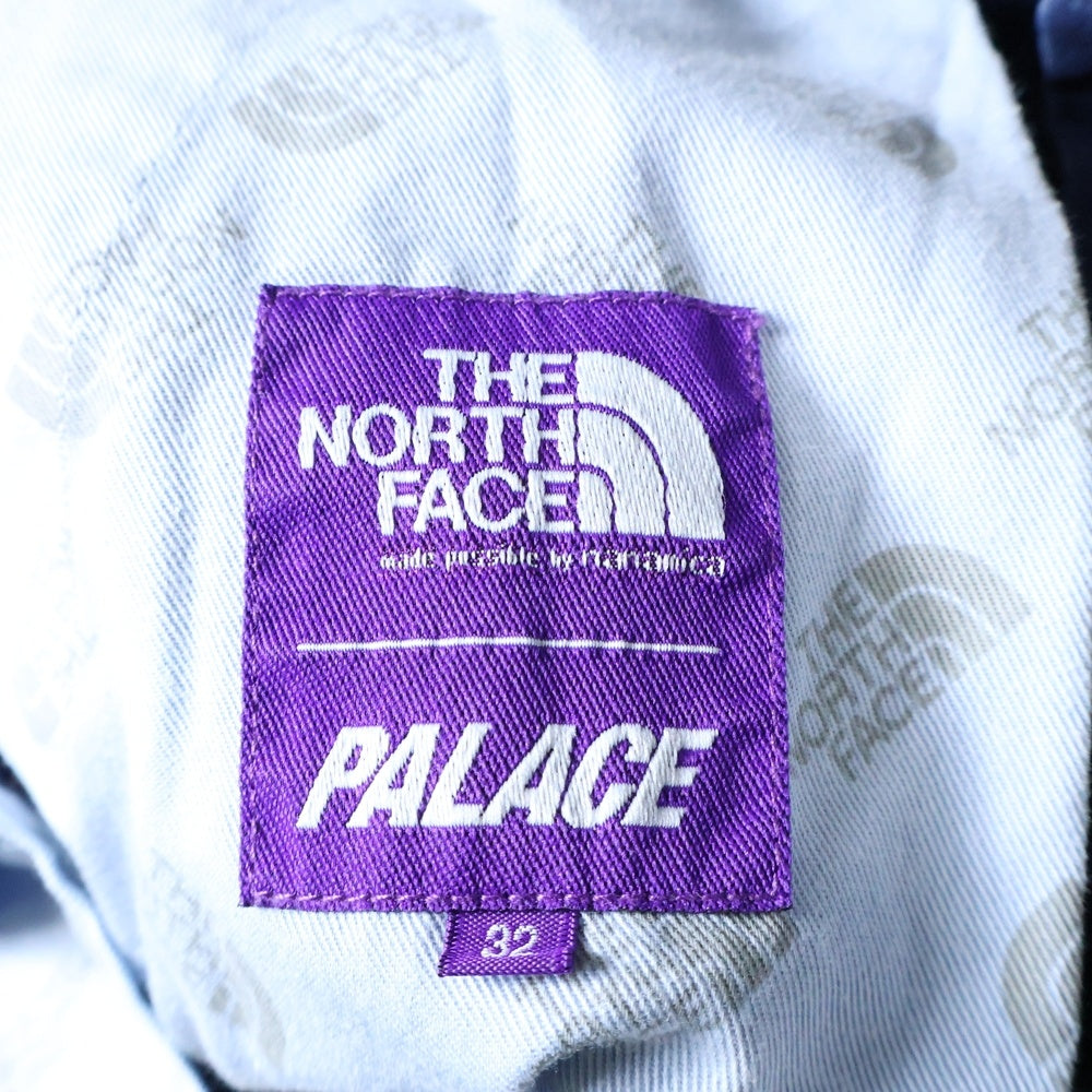 THE NORTH FACE(ザノースフェイス) 21SS ×PALACE パレス リップストップ マウンテン ウィンドパンツ インディゴ NT5107N