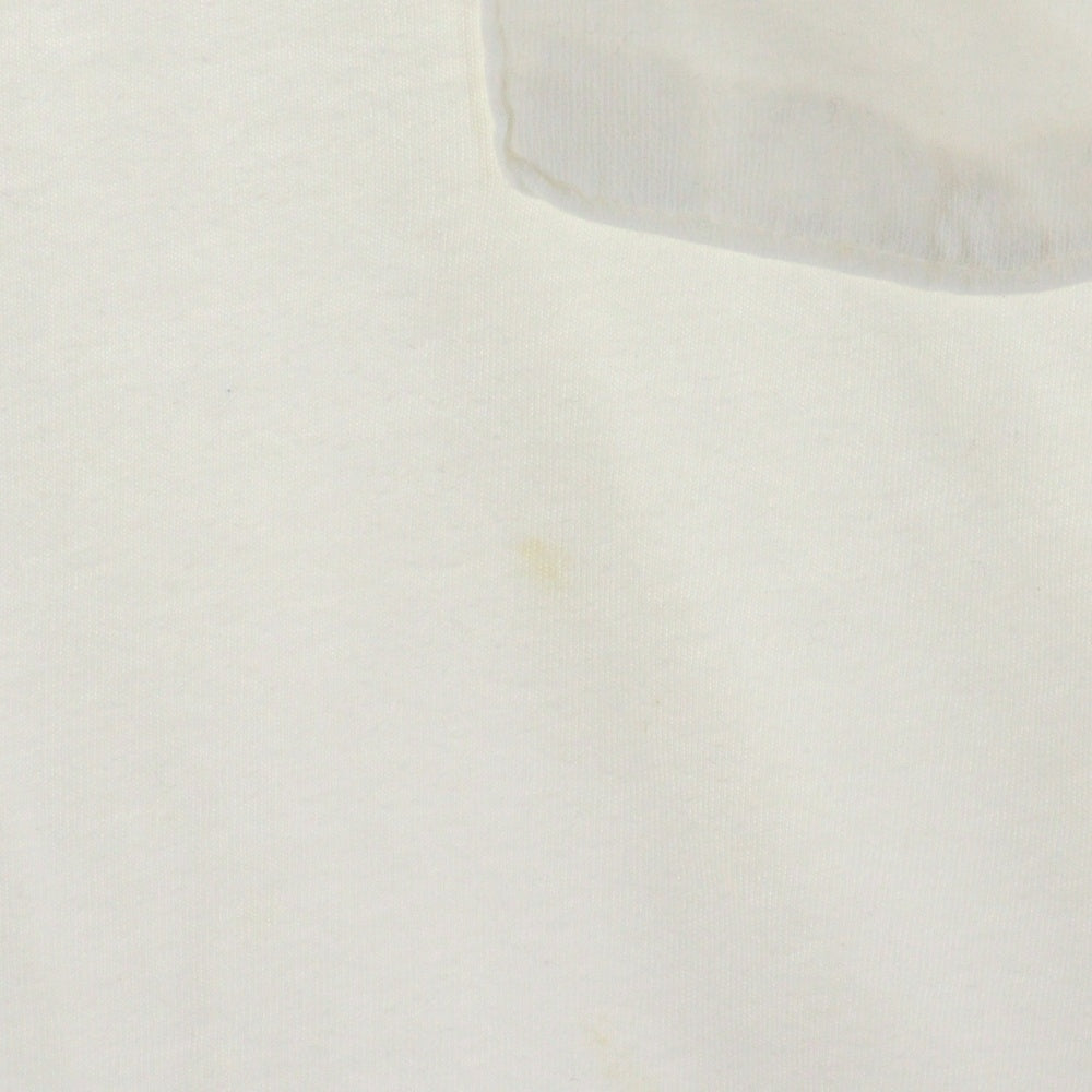 CHROME HEARTS(クロムハーツ) バックスクロールラベルプリント クルーネック半袖Tシャツカットソー ホワイト