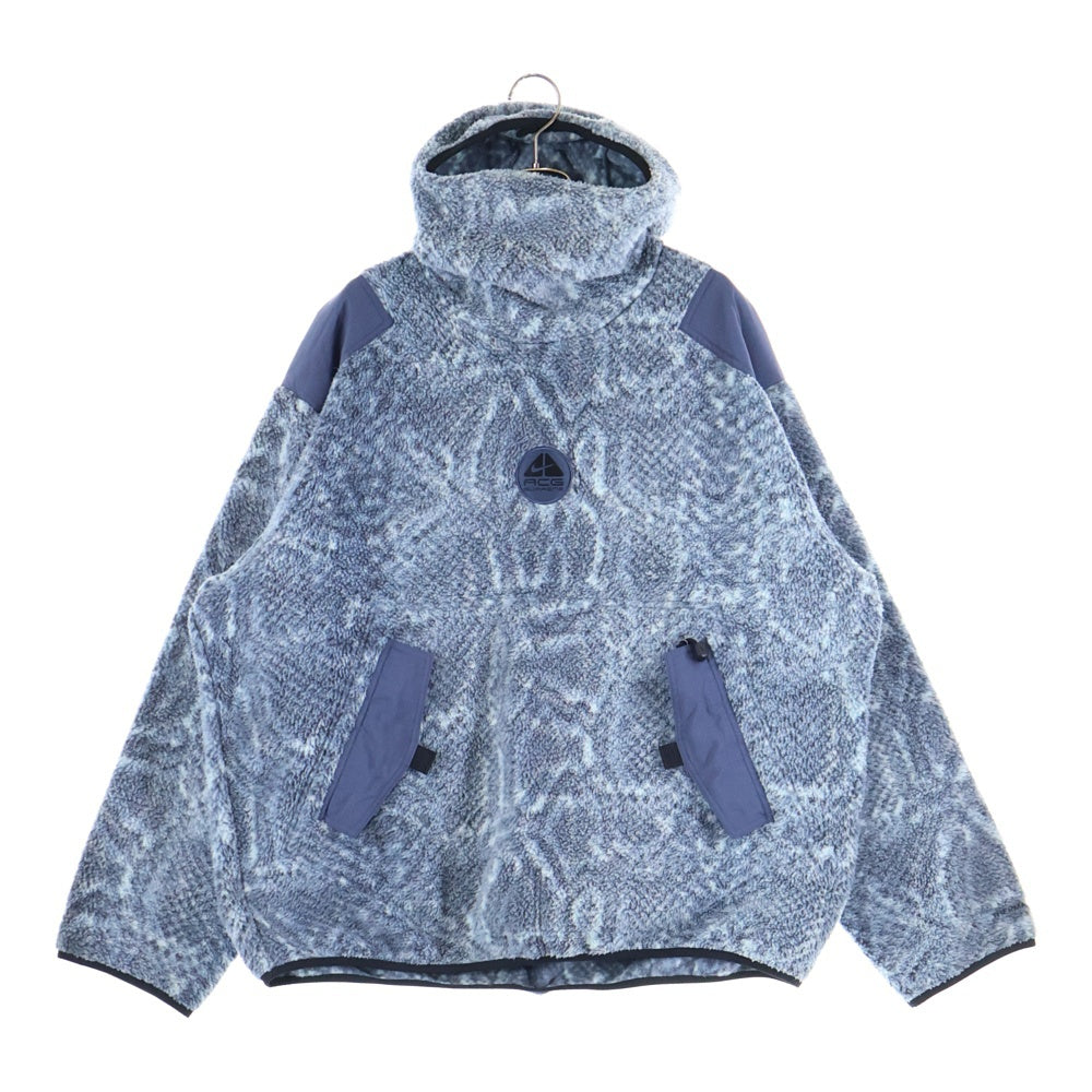 SUPREME(シュプリーム) 22AW ×NIKE ACG スネーク柄 フリースボア プルオーバージャケット ライトブルー