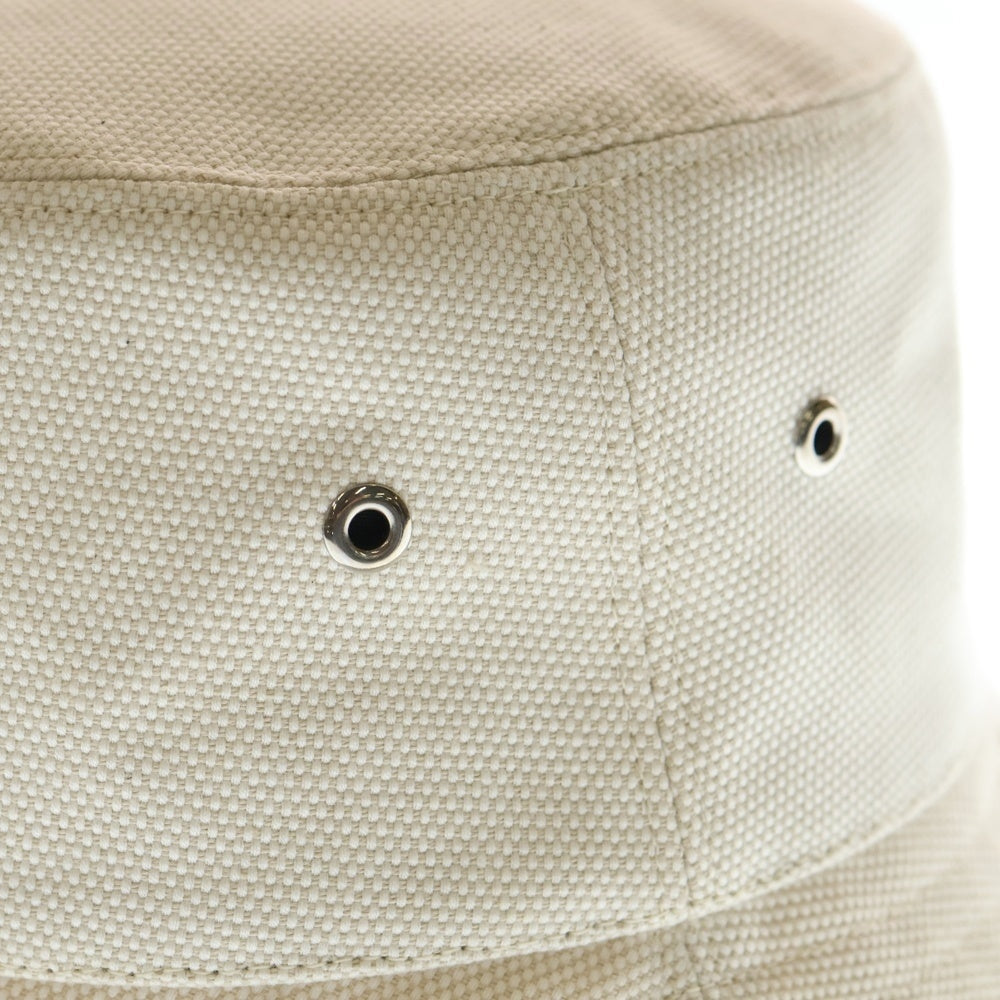 BURBERRY(バーバリー) ホースフェリーモチーフ フロント刺繍ロゴ バケットハット 帽子 アイボリー 8057401