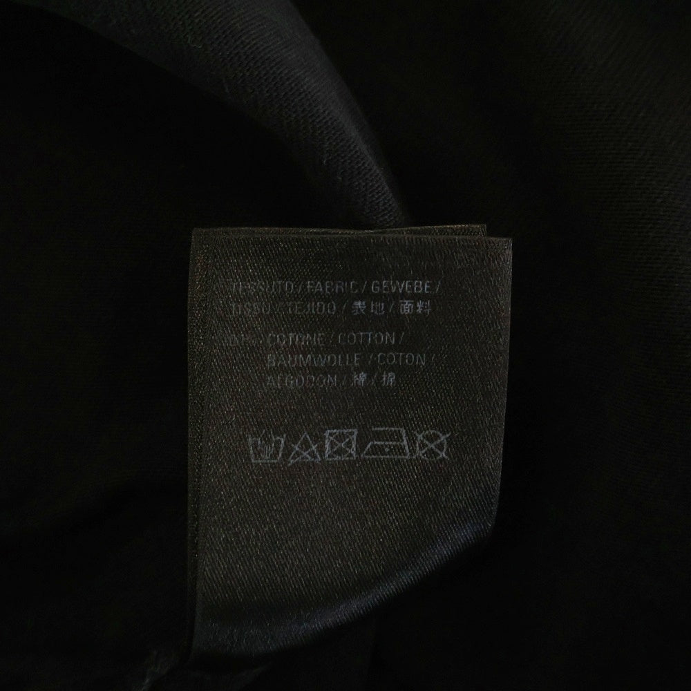 BALENCIAGA(バレンシアガ) フロントラメロゴプリント クルーネック半袖Tシャツカットソー ブラック 571205 TGV75