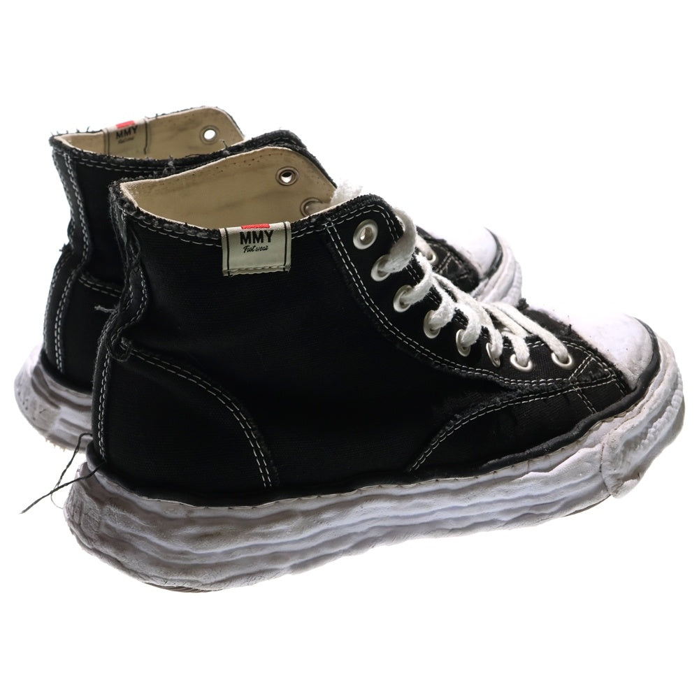 MAISON MIHARAYASUHIRO(メゾンミハラヤスヒロ) PETERSON23 OG Sole Canvas High-top Sneaker ピーターソン ソールデザイン キャンバスハイカットスニーカー ブラック A11FW701