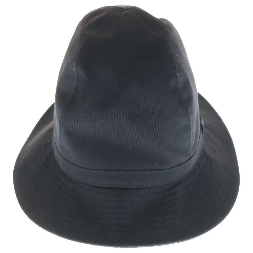 Yohji Yamamoto POUR HOMME(ヨウジヤマモト プールオム) GABARDINE FEDORA HAT シワギャバフェドラハット ブラック HS-H09-100