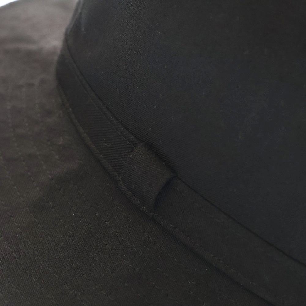 Yohji Yamamoto POUR HOMME(ヨウジヤマモト プールオム) GABARDINE FEDORA HAT シワギャバフェドラハット ブラック HS-H09-100