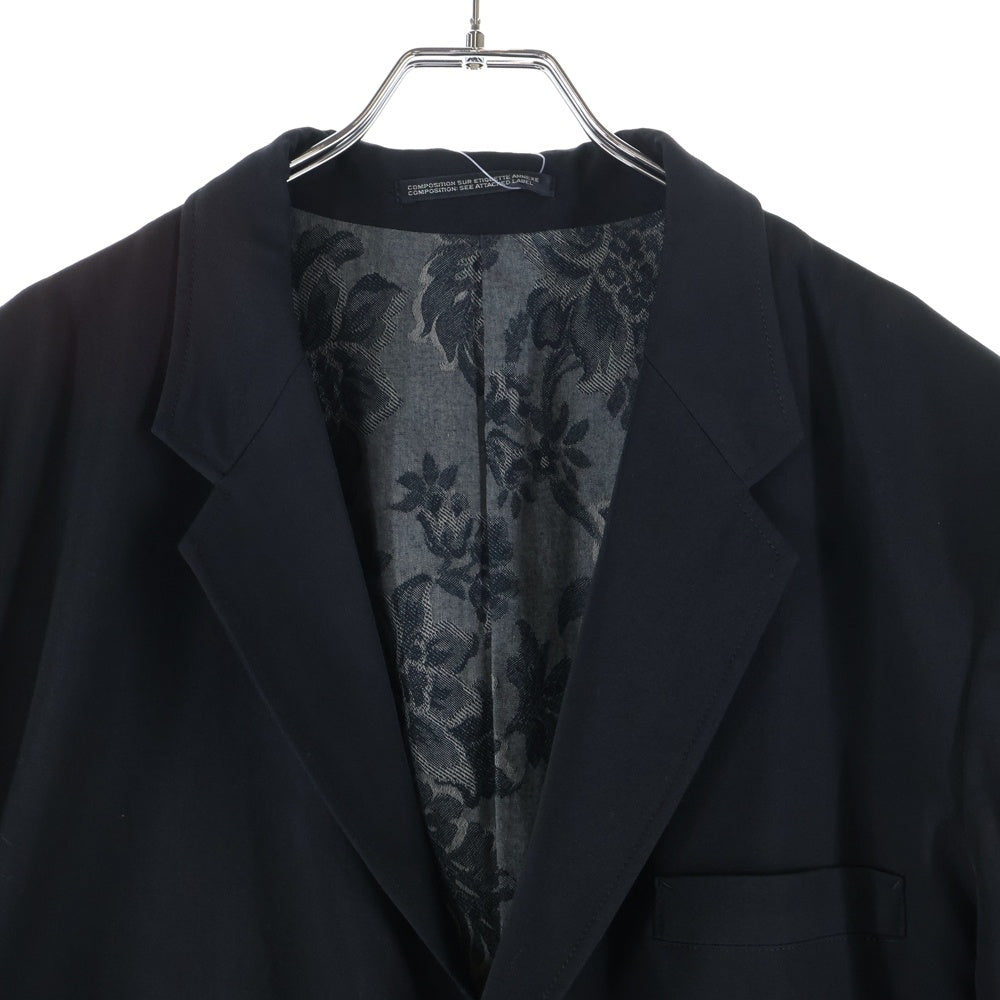 Yohji Yamamoto POUR HOMME(ヨウジヤマモト プールオム) 24AW 阪急限定 リバーシブル 3つボタンテーラードジャケット ブラック HO-J36-814