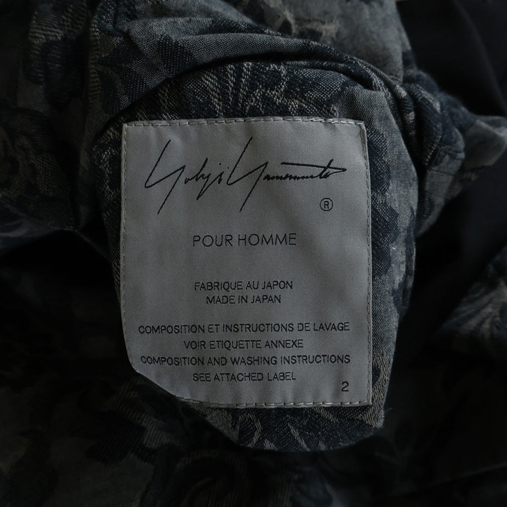 Yohji Yamamoto POUR HOMME(ヨウジヤマモト プールオム) 24AW 阪急限定 リバーシブル 3つボタンテーラードジャケット ブラック HO-J36-814