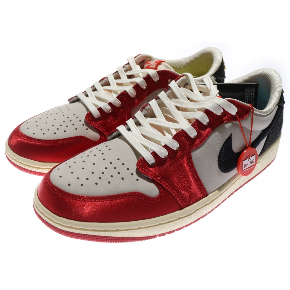 NIKE(ナイキ) ×Trophy Room Air Jordan 1 Low OG Sail and Varsity Red ×トロフィールーム エアジョーダン セイルアンドバーシティ ローカットスニーカー FN0432-100