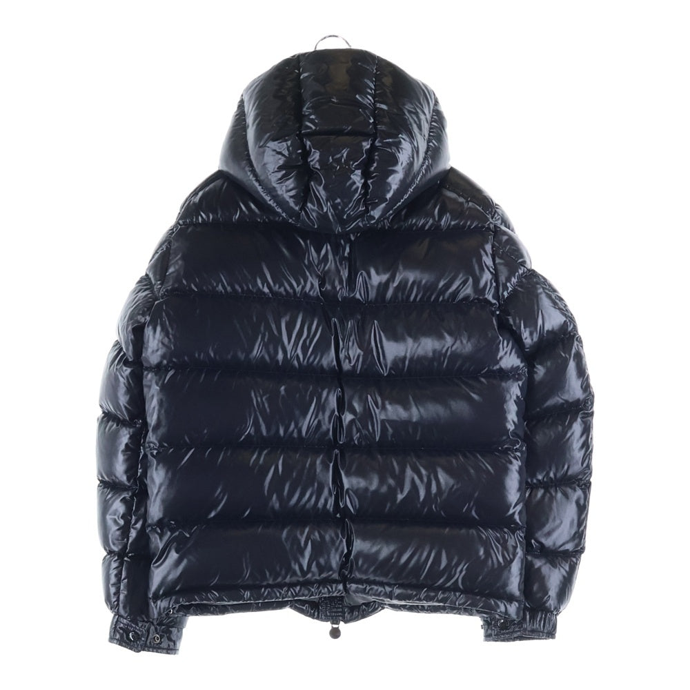 MONCLER(モンクレール) MAYA GIUBBOTTO マヤ ロゴワッペン付き フーディダウンジャケット ブラック F20911A53600 68950