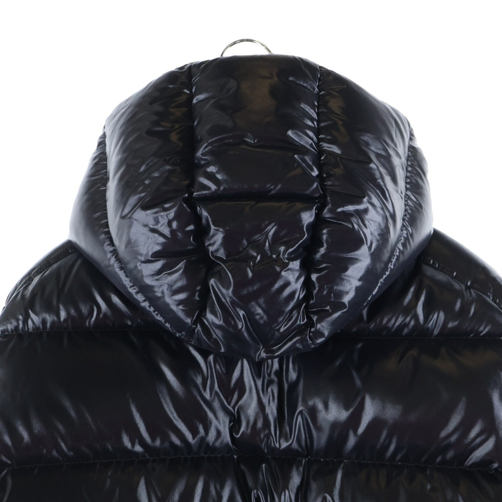 MONCLER(モンクレール) MAYA GIUBBOTTO マヤ ロゴワッペン付き フーディダウンジャケット ブラック F20911A53600 68950