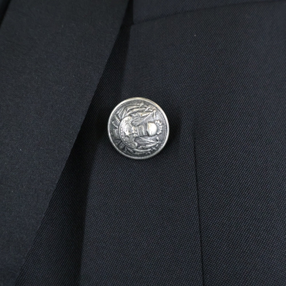 BALMAIN(バルマン) シルバーボタン装飾 ダブルブレストジャケット ブラック