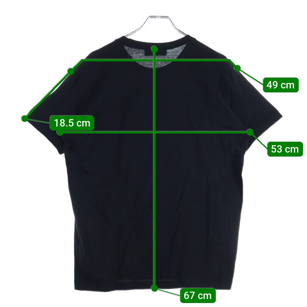 DSQUARED2(ディースクエアード) トライアングルプリント クルーネック半袖Tシャツカットソー ブラック S71GD0821 S22427