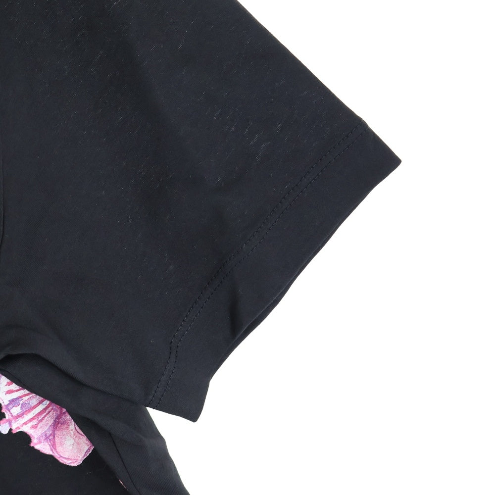 DSQUARED2(ディースクエアード) 桜 総柄プリント クルーネック半袖Tシャツカットソー ブラック S71GD0446 S22427