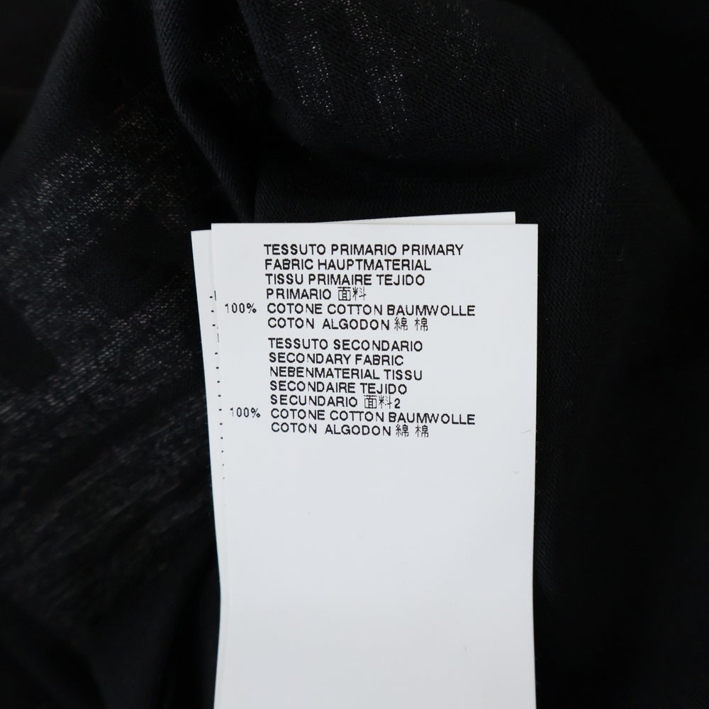 DSQUARED2(ディースクエアード) 桜 総柄プリント クルーネック半袖Tシャツカットソー ブラック S71GD0446 S22427