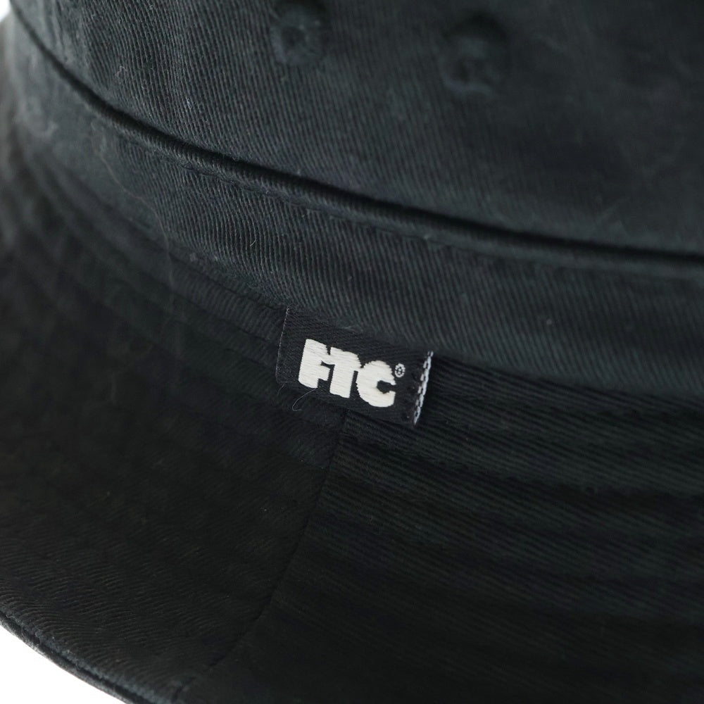 FTC(エフシーティー) ロゴタグ コットン バケットハット 帽子 ブラック FTC015SPH08
