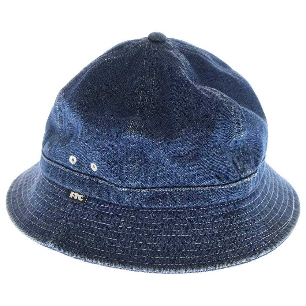 FTC(エフシーティー) ロゴタグ コットン デニム バケットハット 帽子 インディゴ FTC018SPH05