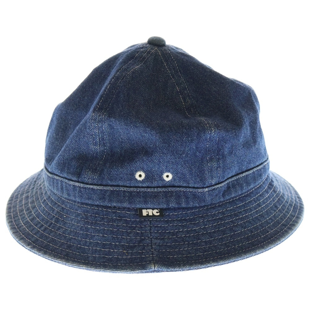 FTC(エフシーティー) ロゴタグ コットン デニム バケットハット 帽子 インディゴ FTC018SPH05
