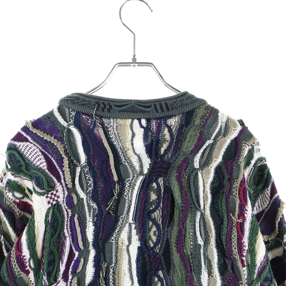 COOGI(クージー) 3D Crew Neck Knit クルーネック 長袖ニット セーター マルチカラー